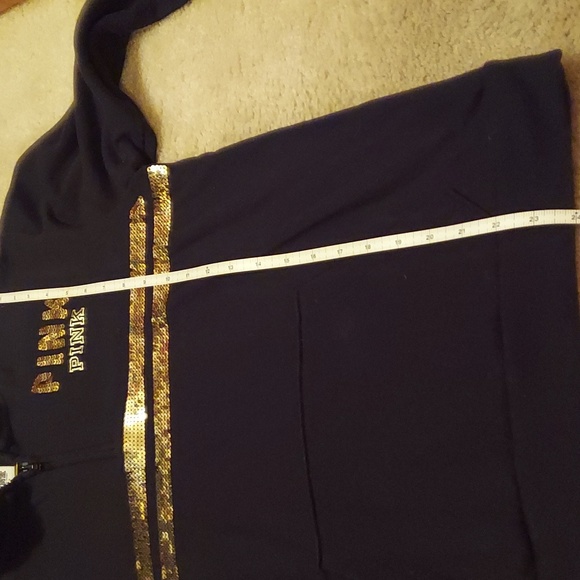Victoria's secret PINK gold bling sweatshirt - Picture 3 of 4